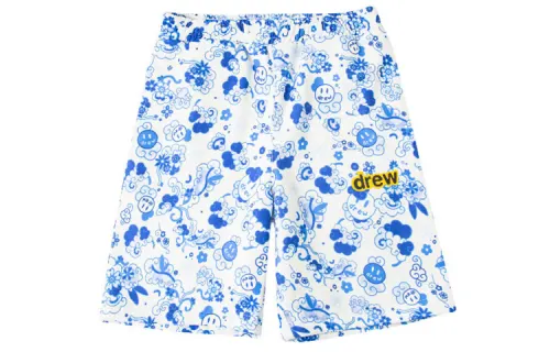 Drew house Smiley Collection Sports Shorts Unisex Danube Blue Moderate