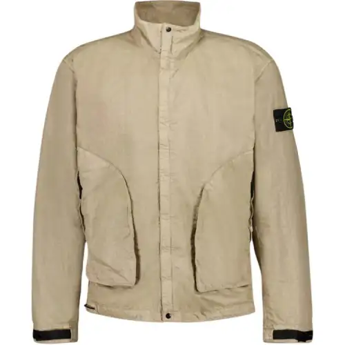 STONE ISLAND High Neck Zipped Jacket