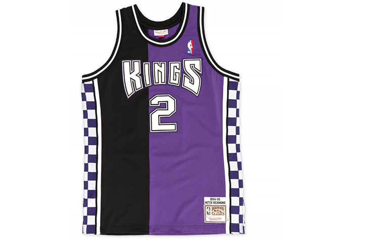 Mitchell & Ness NBA retro sports jersey AU player version 94-95 season Kings Mickey Richmond No. 2 basketball vest men's purple