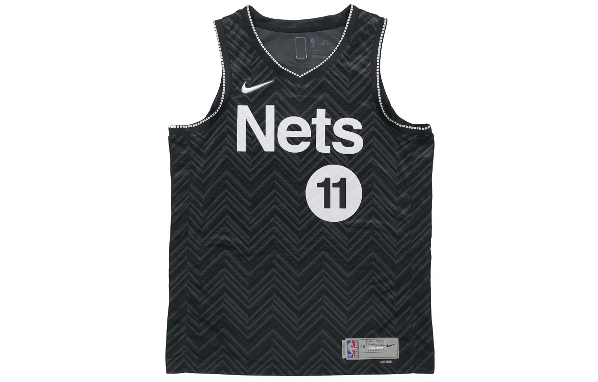 Nike X NBA Kyrie Irving Brooklyn Nets Earned Edition Men's Swingman Jersey SW Black