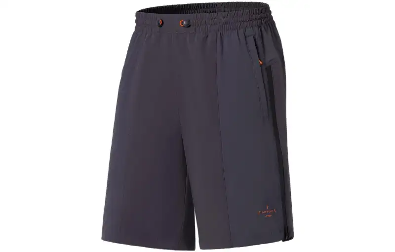 Li Ning Fitness Series Casual Shorts Men's Gray Moderate