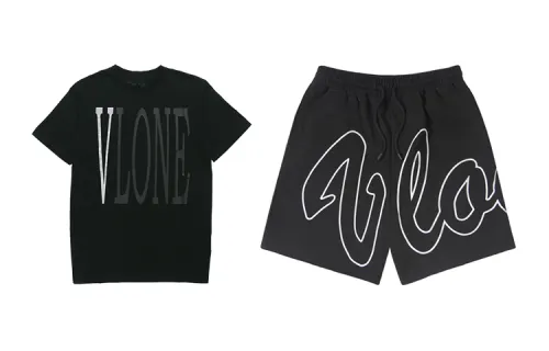 VLONE Casual Sportswear Unisex Crew Neck Moderate