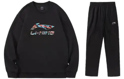 Li Ning Casual Sportswear Men's Crew Neck Moderate