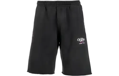 OFF WHITE Wave Off Cotton Track Shorts