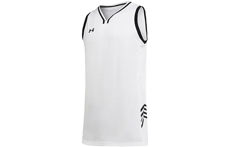 Under Armour Basketball Jerseys Men's White Moderate Straight Fit
