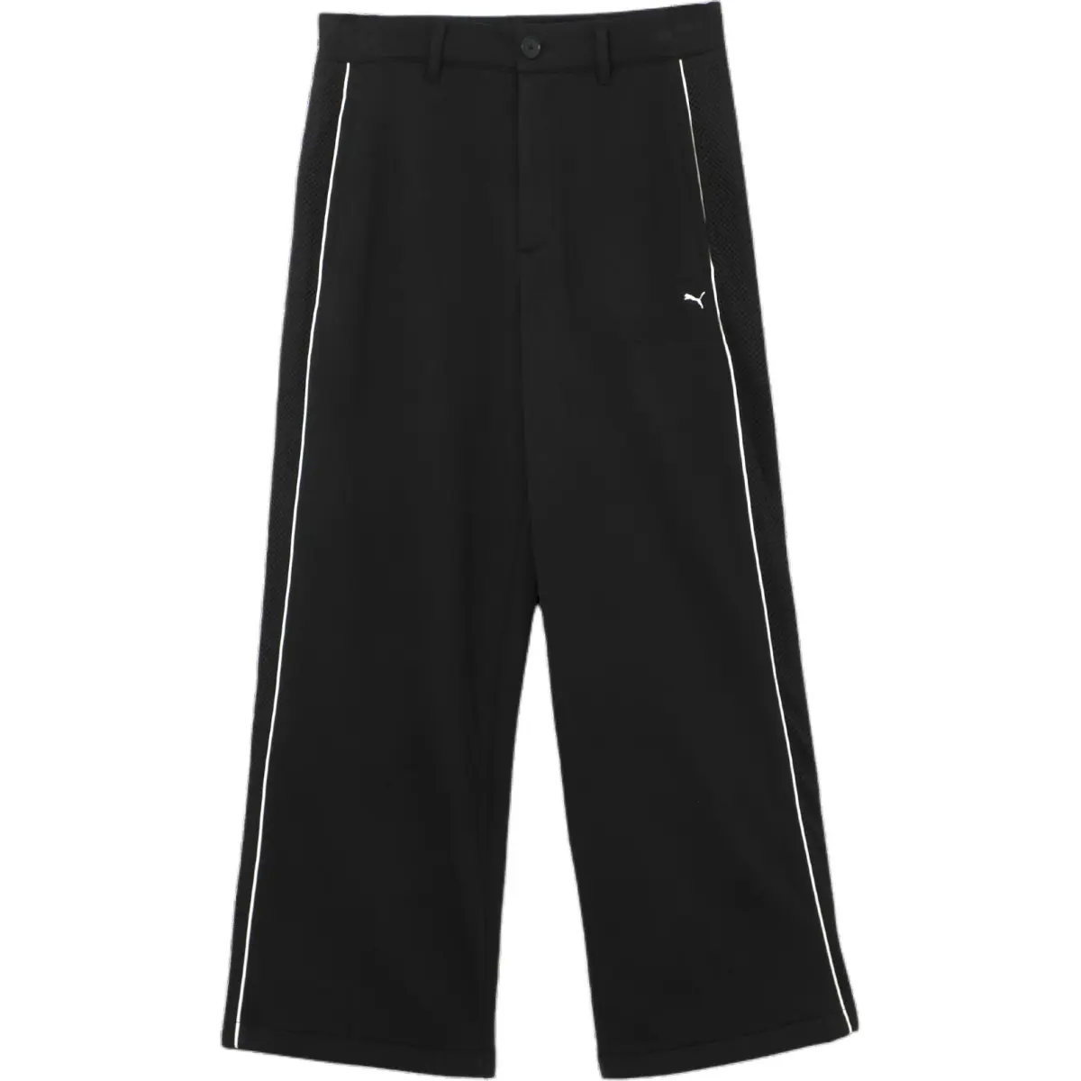 PUMA x PHANTACI T7Knit PANTS Loose Fit Fleece Lined Warm Zipper Casual Pants Unisex Black