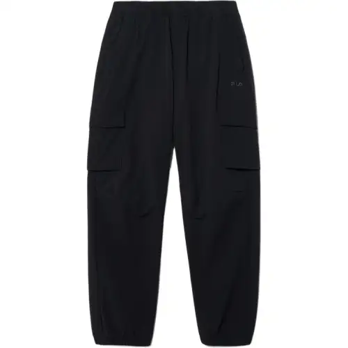 FILA Casual Pants Unisex Black Moderate Cargo Pants