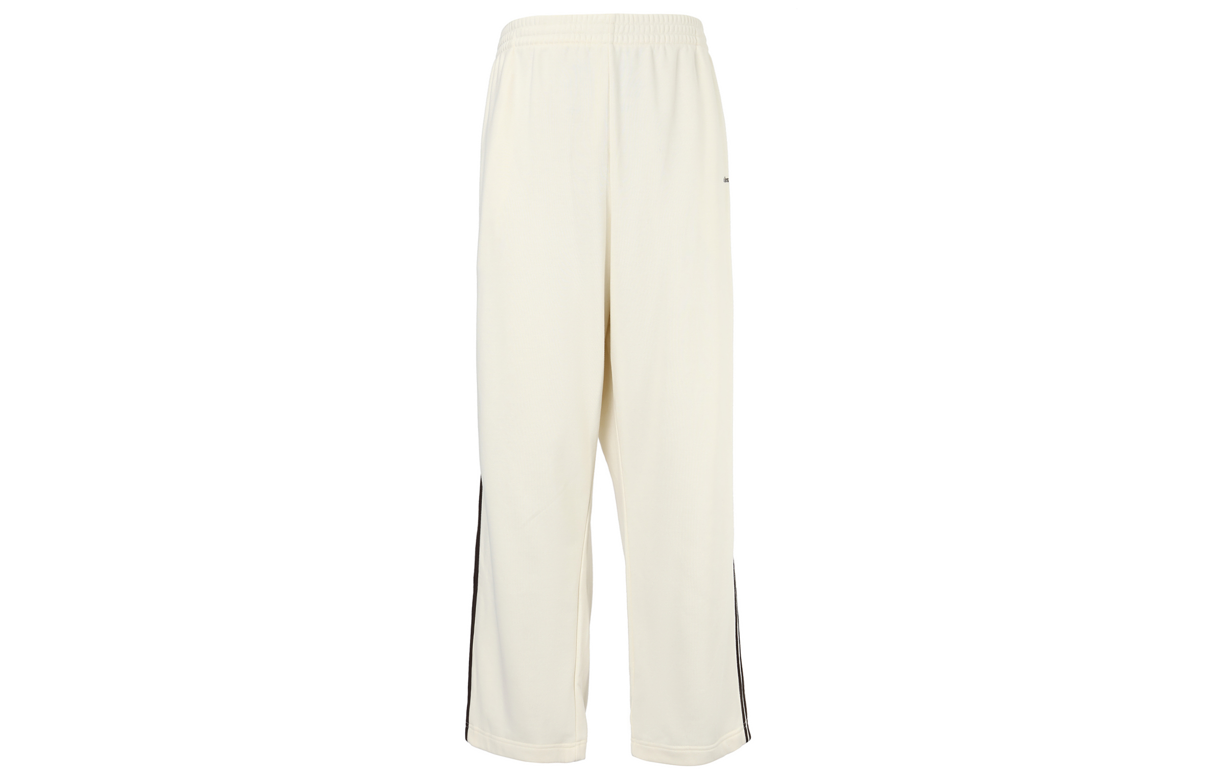 Adidas originals x WALES BONNER joint model FW23 retro sports classic side stripes three stripes patch back pocket sports casual pants for men and women, white