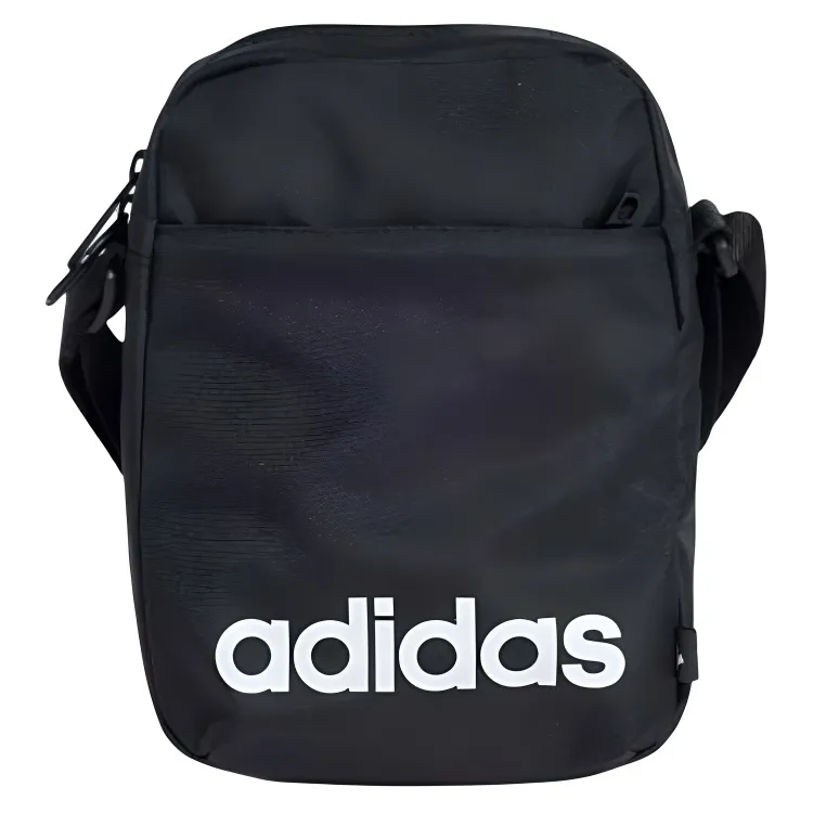 Adidas Polyester Shoulder Bag Regular Unisex Black