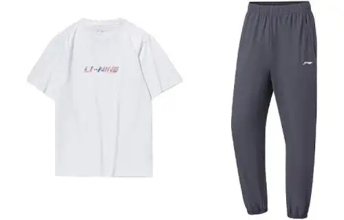 Li Ning Casual Sportswear Men's Crew Neck Moderate