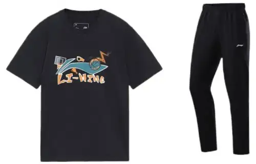 Li Ning Casual Sportswear Men's Crew Neck Moderate