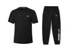 Li Ning Casual Sportswear Men's Black Crew Neck Moderate