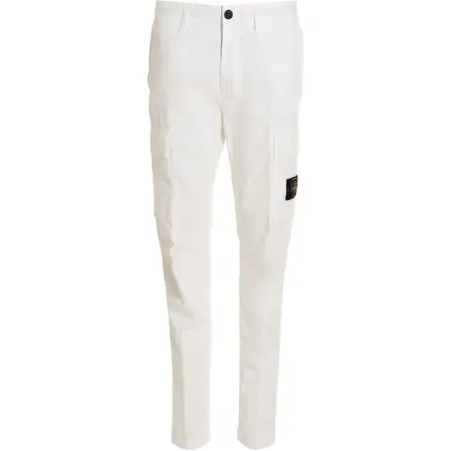 STONE ISLAND Casual Pants Men's White