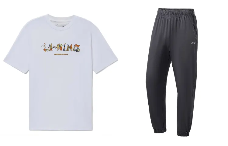 Li Ning Casual Sportswear Men's Crew Neck Moderate