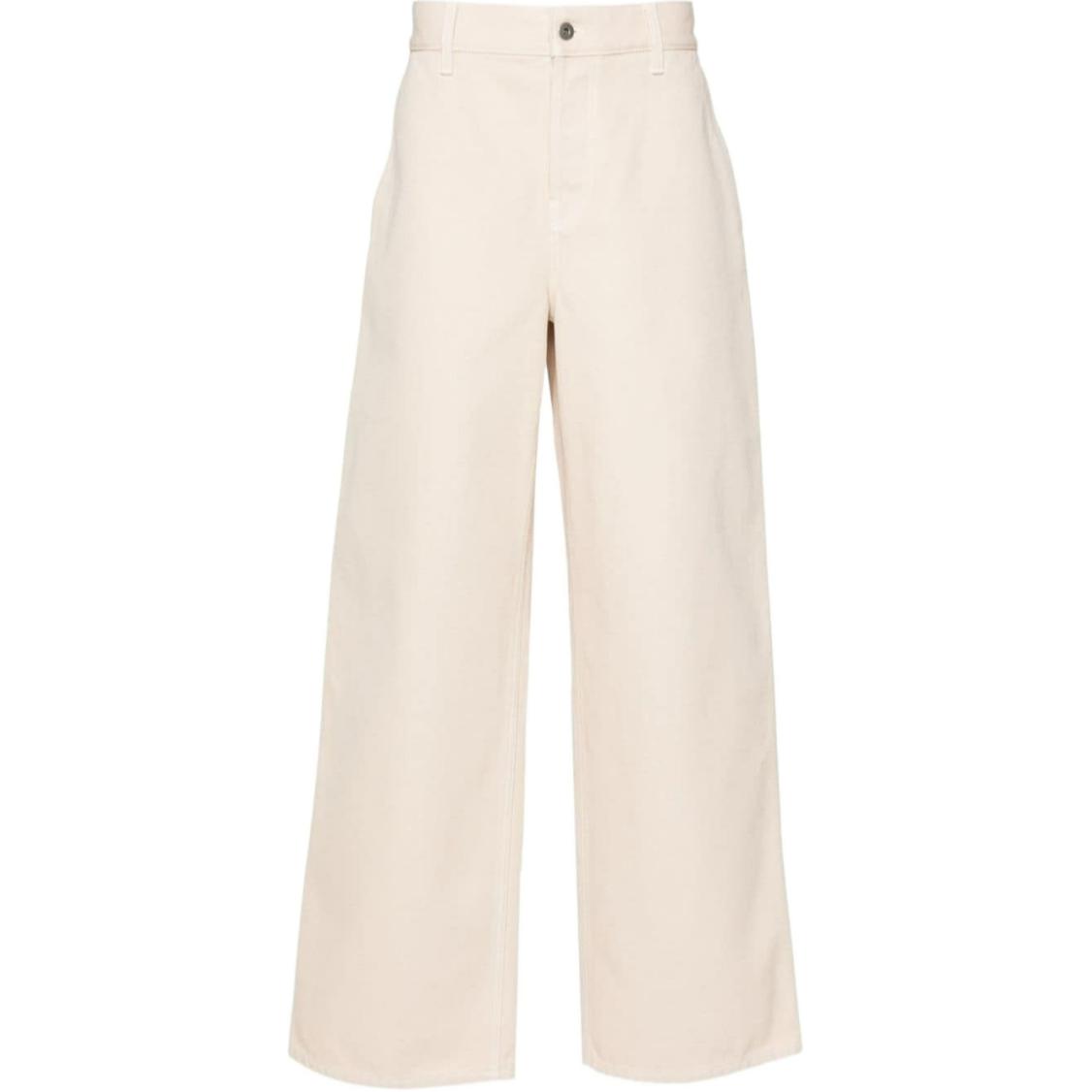 Burberry Equestrian Knight-embroidered loose jeans