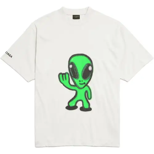 Balenciaga T Shirt Regular Fit Men's White