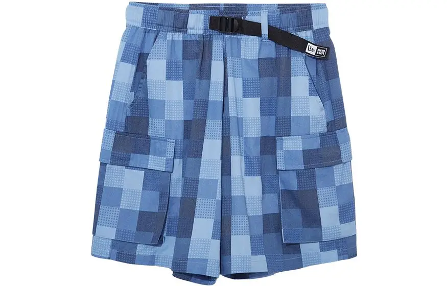 New Era Casual Shorts Unisex Blue Thin