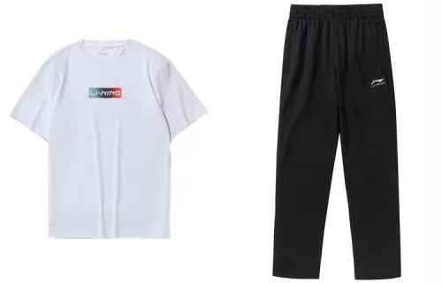 Li Ning Casual Sportswear Men's Crew Neck Moderate