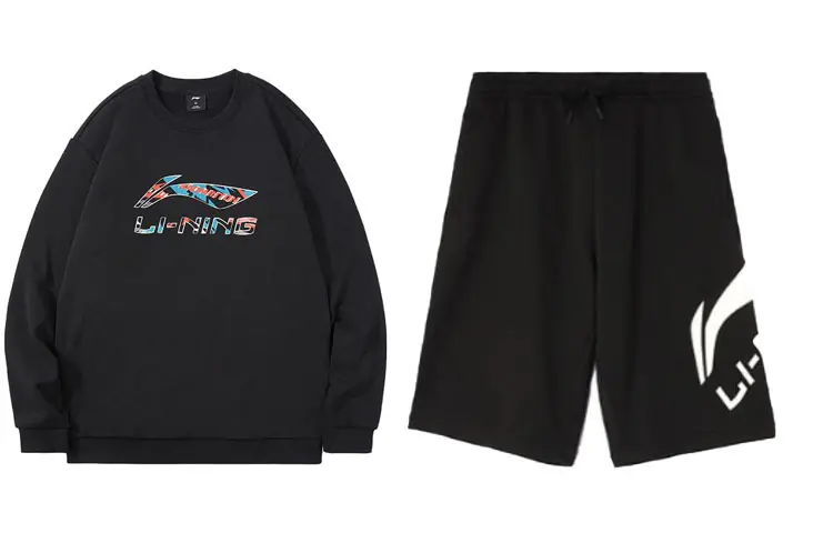 Li Ning Casual Sportswear Men's Crew Neck Moderate