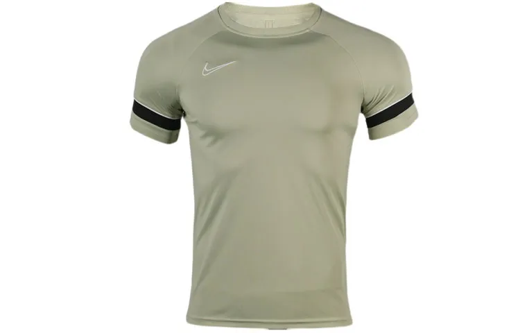 Nike Soccer Jerseys Men's Olive Green Moderate Straight Fit