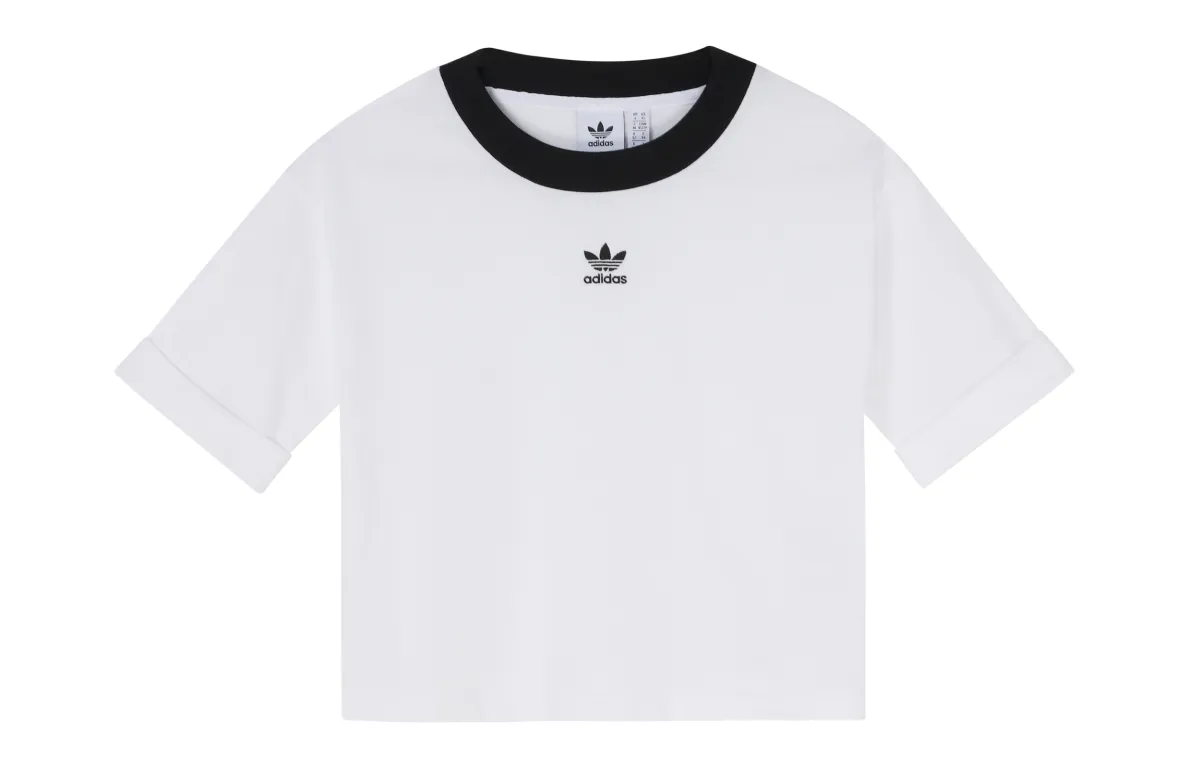 Adidas Originals Crop Tops Women's Crew Neck Moderate