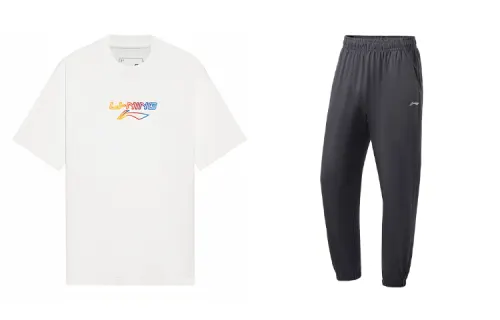 Li Ning Casual Sportswear Men's Crew Neck Moderate