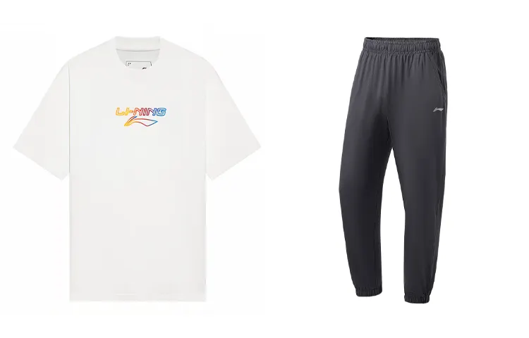 Li Ning Casual Sportswear Men's Crew Neck Moderate