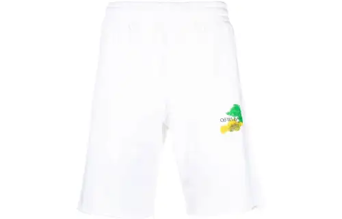 OFF WHITE Brush Arrows Raw Cut Shorts