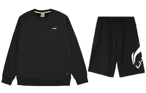 Li Ning Casual Sportswear Men's Crew Neck Moderate