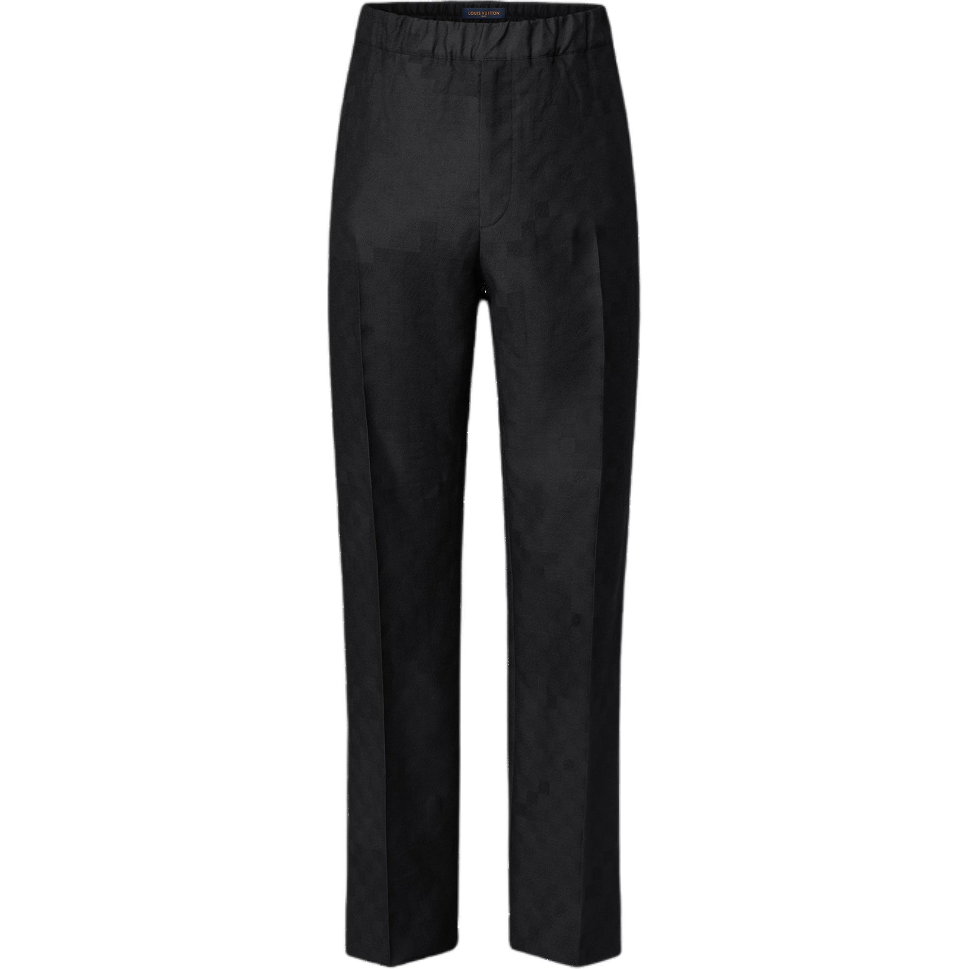 Lv Silk And Wool Blend Drawstring Pants