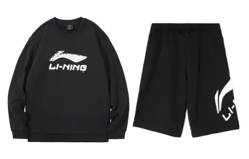 Li Ning Casual Sportswear Men's Crew Neck Moderate