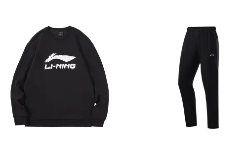 Li Ning Casual Sportswear Men's Crew Neck Moderate