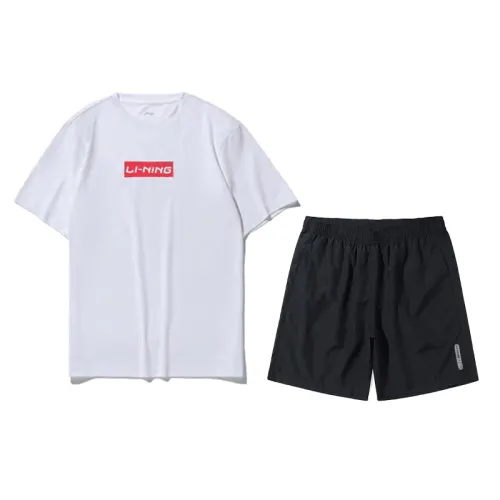 Li Ning Casual Sportswear Men's Crew Neck Moderate