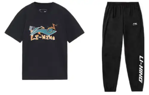 Li Ning Casual Sportswear Men's Crew Neck Moderate
