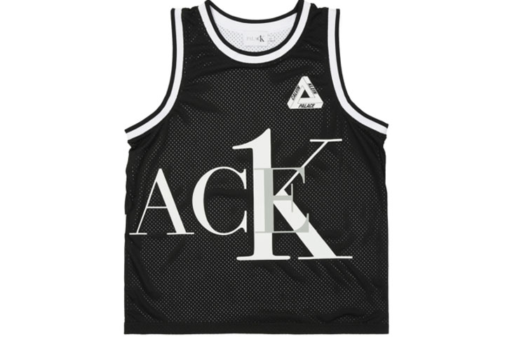 PALACE X Calvin Klein Basketball Jerseys Men’s Black Moderate Racerback