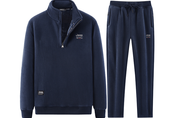 JEEP SPIRIT Casual Sportswear Men’s Stand Collar Moderate