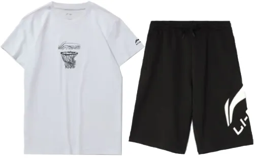 Li Ning Casual Sportswear Men's Crew Neck Moderate