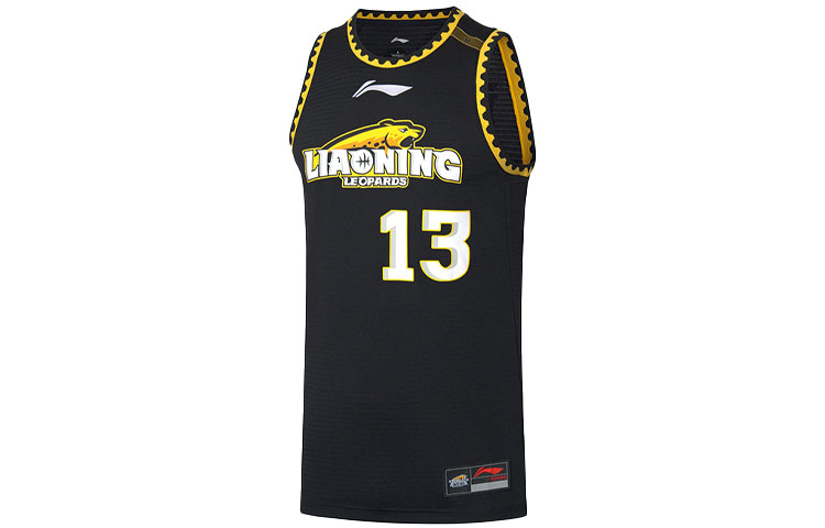 LiNing Li Ning CBA Series BA League Edition SW Fan Edition 2020-2021 Season Liaoning Team Guo Ailun No. 13 Away loose printed quick-drying sleeveless basketball vest men's new standard black