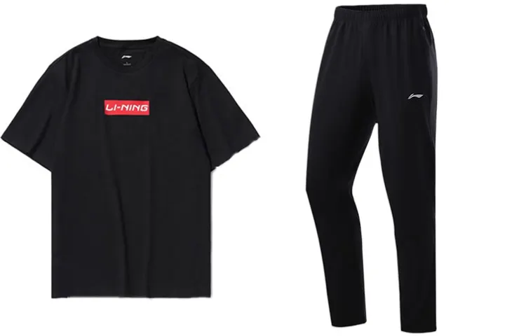 Li Ning Casual Sportswear Men's Crew Neck Moderate