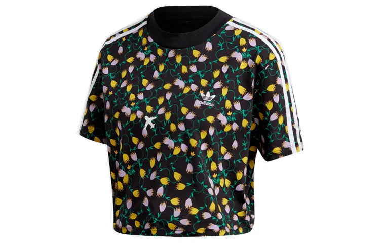 Adidas Originals print-detail T-shirt