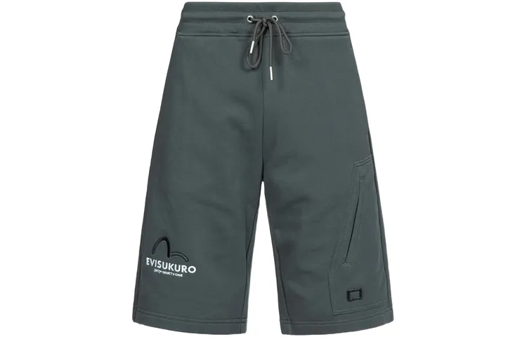 EVISU Casual Shorts Men's Dark Gray Moderate