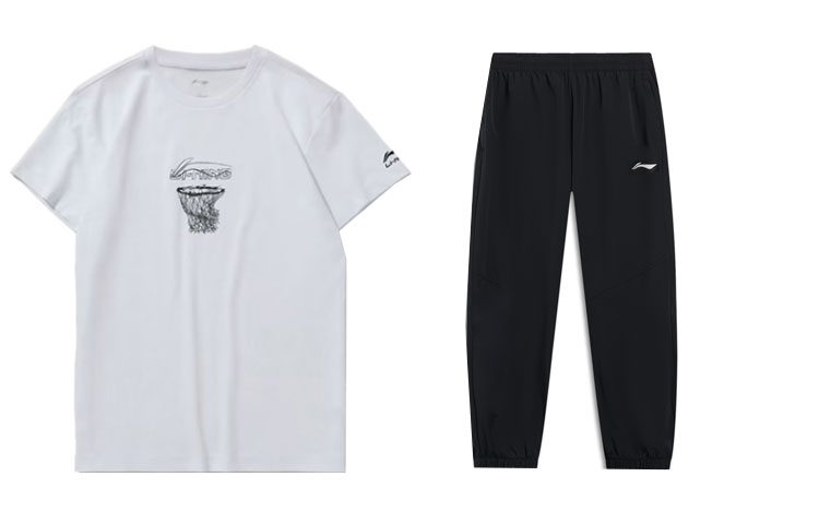 Li Ning Casual Sportswear Men’s Crew Neck Moderate