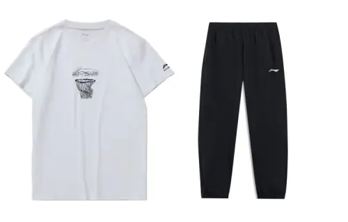 Li Ning Casual Sportswear Men's Crew Neck Moderate