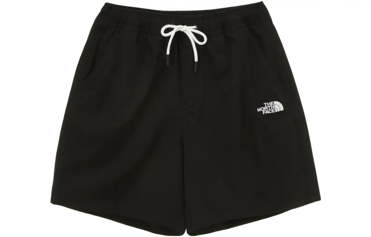 THE NORTH FACE Casual Shorts Unisex Black Moderate Straight Fit Pants