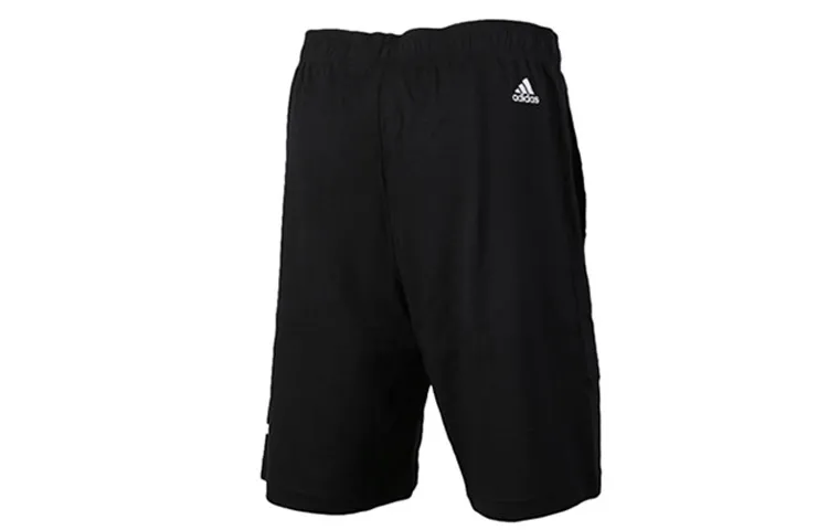 Adidas Sports Shorts Men's Black Moderate Straight Fit Pants