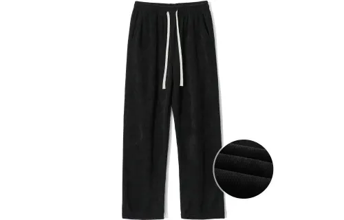 JEANSWEST Casual Pants Unisex Moderate Straight Fit Pants