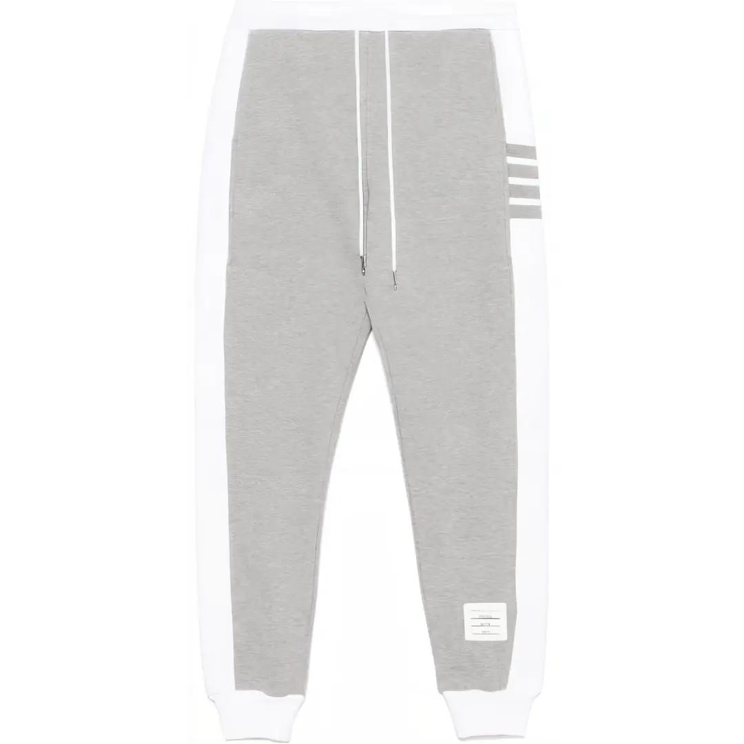 THOM BROWNE Mid Rise Jersey Track Trousers