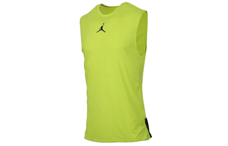Jordan Basketball Jerseys Men's Neon Yellow Moderate Straight Fit