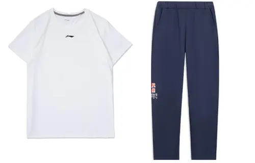 Li Ning Casual Sportswear Men's Crew Neck Moderate