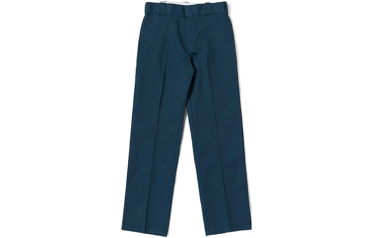 Dickies Casual Pants Unisex Dark Marine Blue Moderate Straight Fit Pants
